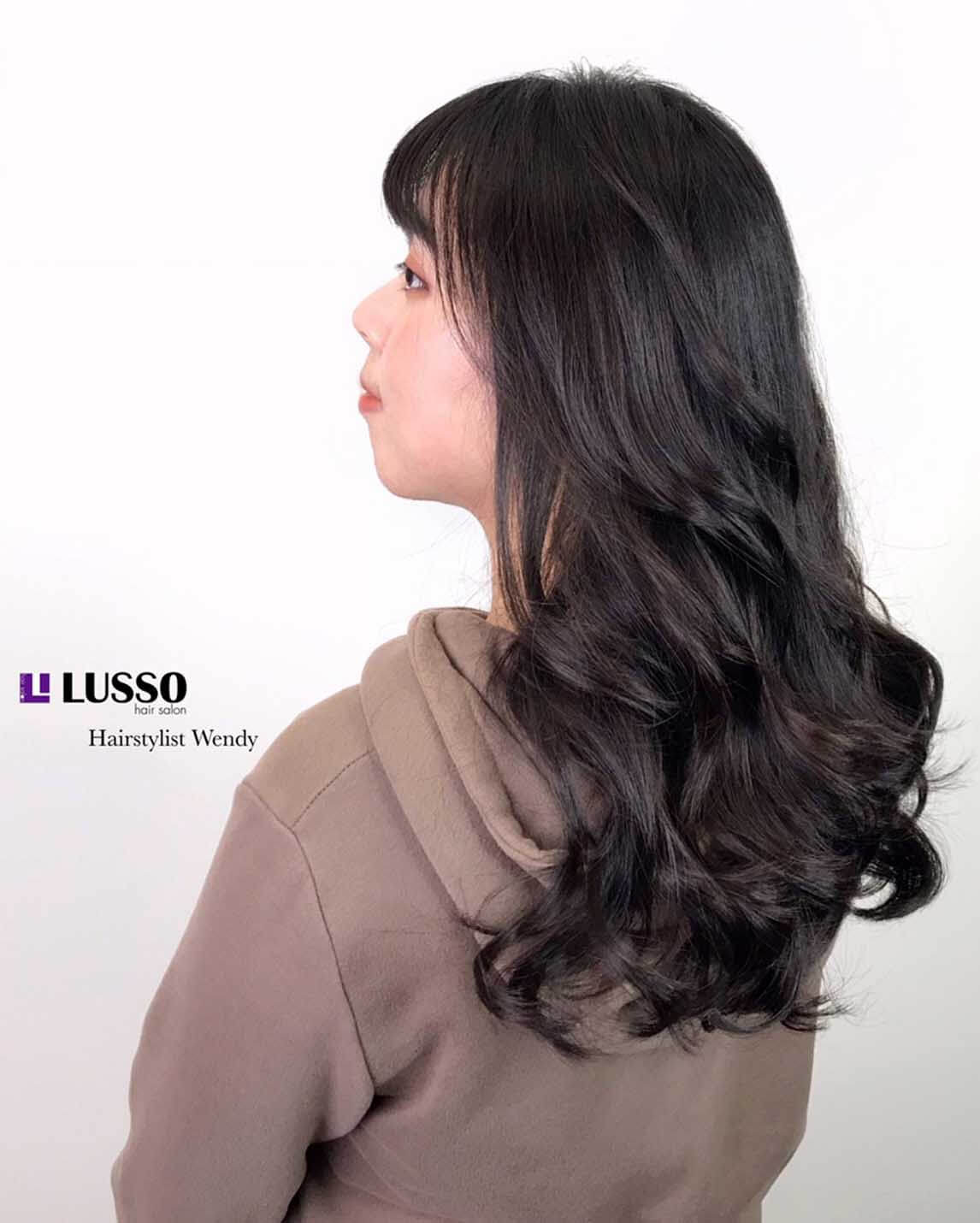 2021 髮型師Wendy 韓系鬆軟燙 手繞吹乾就可以像電棒造型的鬆軟自然捲度