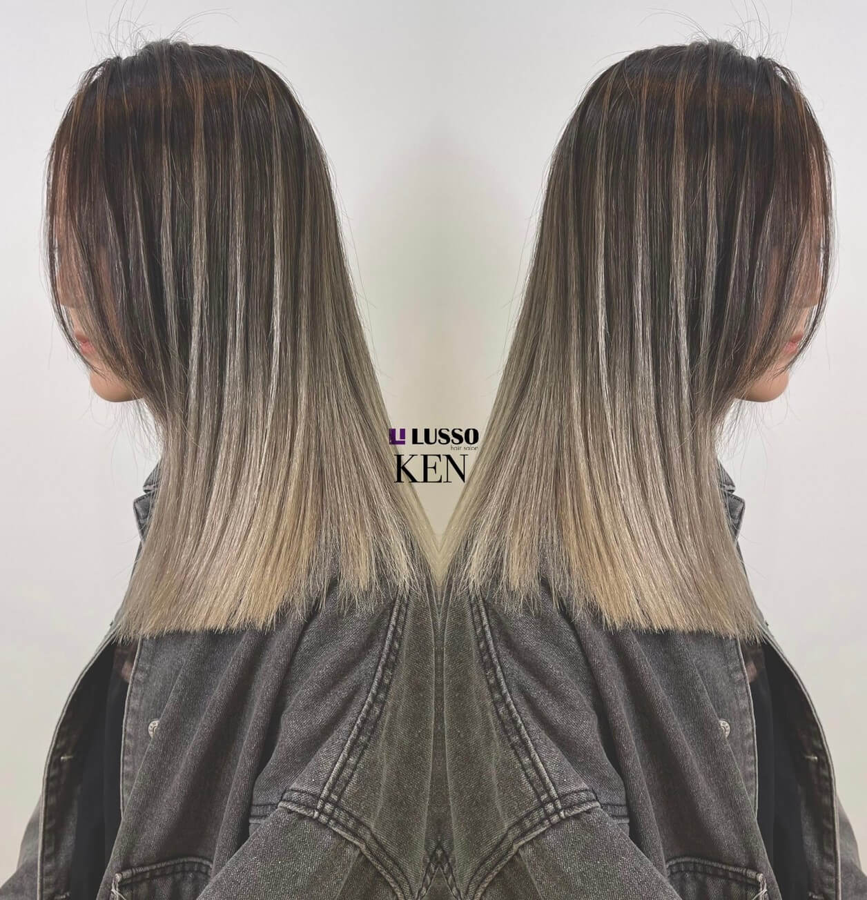 霧感線條手刷染髮 光線染,挑染,balayage,highliht 髮型師kEN 光線染 手刷染 漸層染