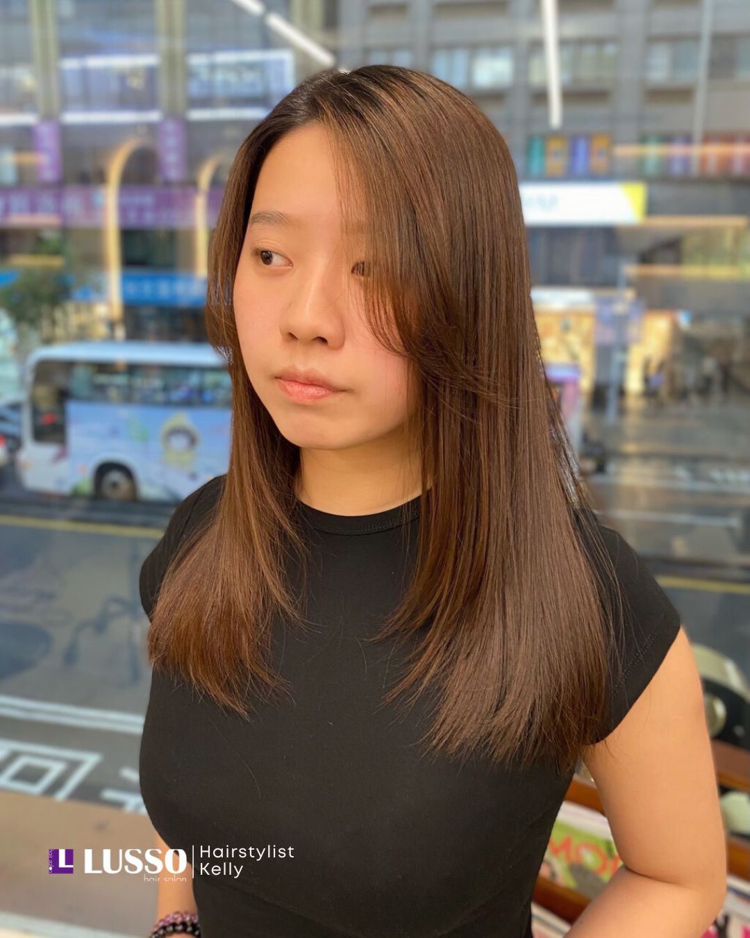 女生髮型 經典耐看的層次內彎直髮 女生燙髮髮型