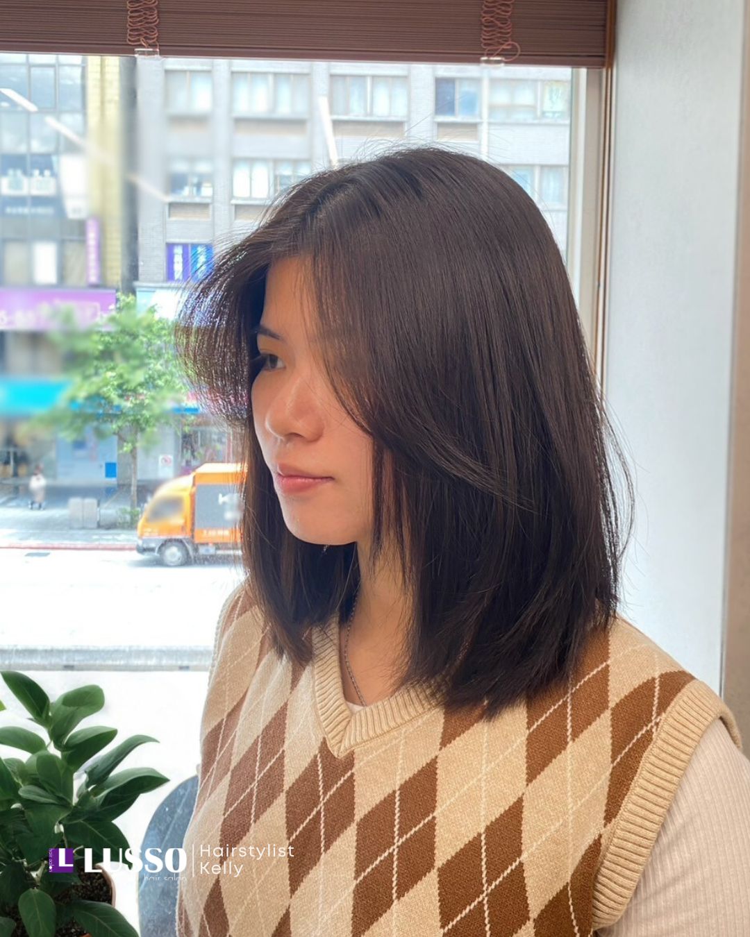 女生髮型 氣質層次中長髮