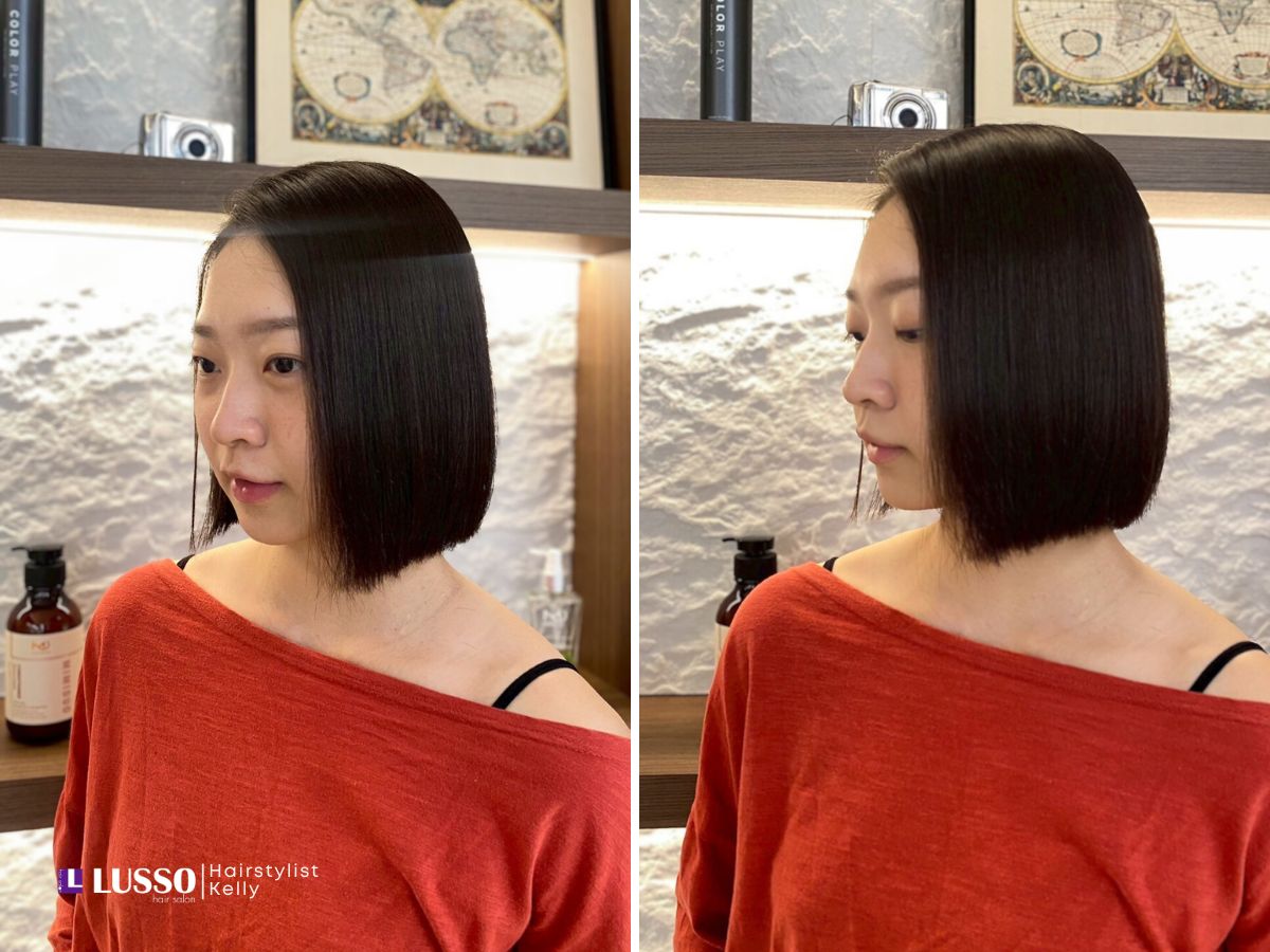 一刀切直線短髮（Blunt Cut Bob）極簡線條感與幹練氣質，女生燙髮髮型