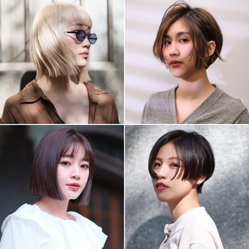 中山區大安區美髮沙龍 推薦剪髮 短髮髮型 法式鮑伯 層次剪 一刀切